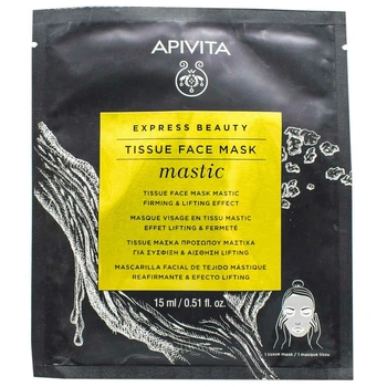Маска для обличчя Apivita Express Beauty Пружність та ліфтинг-ефект зі смолою мастикового дерева 15мл