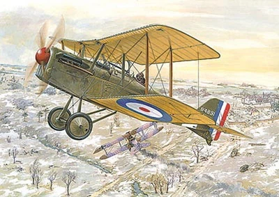 Британский истребитель RAF S.E.5a w/Hispano Suiza Сборная пластикова модель в масштабе 1:72 Roden