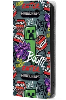 Чохол-книжка BoxFace для Realme 15T Minecraft Creeper Boom (71814)