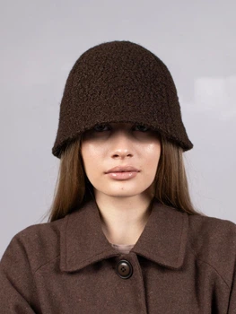 Панама клош D.Hats коричневого кольору