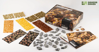 Zestaw dekoracji Gamers Grass Basing Box Golden Autumn Glade (738956791399)