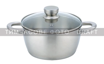 Каструля зі скляною кришкою Gemini Lucca, 4.2л, нержавіюча сталь ARDESTO 000327985