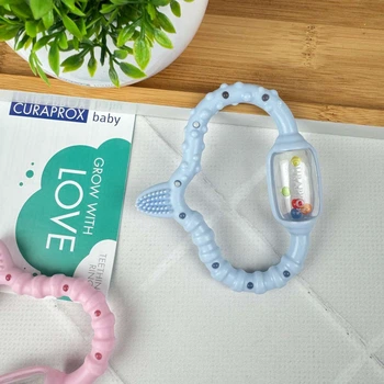 Стимулятор для прорезывания временных зубов Curaprox Baby (голубой), 1 шт