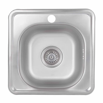 Кухонна мийка Brinex 3838 0,6 мм Satin (BRIN3835SAT06)