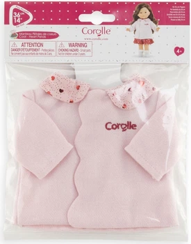 Kurtka dla lalek Corolle w serduszka 36 cm Różowa 9000212740 (4062013212746)