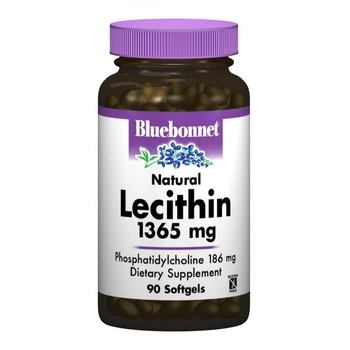 Натуральний Лецитин 1365мг Bluebonnet Nutrition 90 капсул