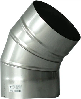 Коліно димоходу Wadex 45° 180 мм (115180000)