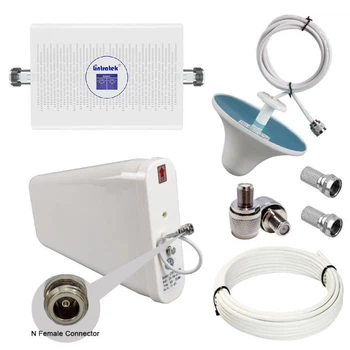 Репитер усилитель мобильной связи и интернета Lintratek KW23C-GD GSM 2G 4G 900 1800 МГц (10/3 дБи)