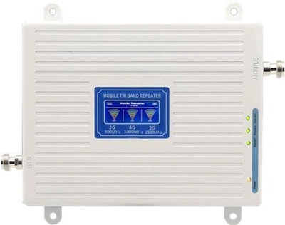 Репитер усилитель мобильной связи и интернета SS96-GDW GSM 3G 4G LTE 900 1800 2100 МГц