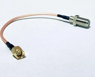 Антенный переходник SMA Male / F Female для 3G/4G роутеров Huawei и других бежевый