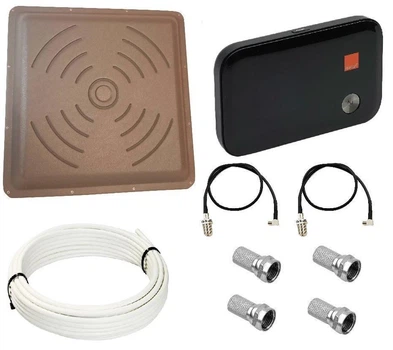 Комплект WiFi роутер 3G 4G модем Huawei E5372s-32 (MR100-3) з панельною антеною КВАДРАТ MIMO 2x24 дБі