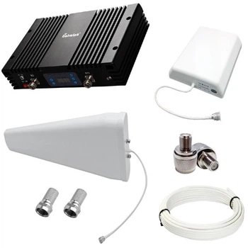 Репитер усилитель мобильной связи и интернета Lintratek KW23F-GDW GSM 3G 4G 900 1800 2100 МГц (12/8 дБи)