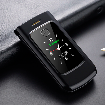 Мобільний телефон смартфон Tkexun F18 (Happyhere F18) black. Dual display - екран 2,8'', 2 SIM, 2800 мАг