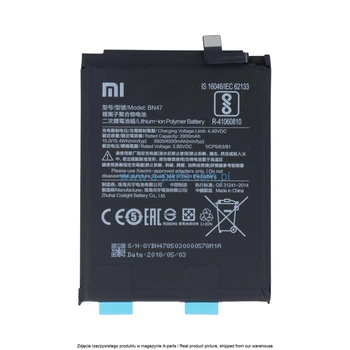 Акумуляторна батарея для Xiaomi Mi A2 Lite / Redmi 6 Pro BN47 4000mAh (46BN47A02085 / 46BN47G03014)