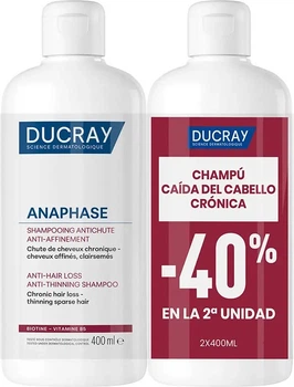 Шампунь Ducray Anaphase проти випадіння волосся 2 x 400 мл (3282779428217)