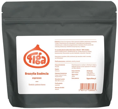 Kawa ziarnista Figa Coffee Brazylia Essencia Natural Espresso 250 g (5907127038563)
