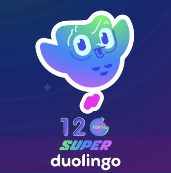 Активация подписки Duolingo Super на 12 месяцев