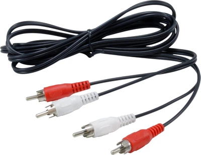 Кабель Equip 2xRCA Male to 2xRCA Male 2.5 м Black (147094)