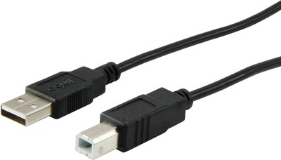 Kabel Equip USB-A Male to USB Type B Male 1 m Black (128863)