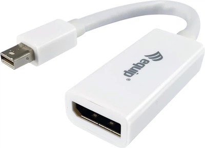 Adapter Equip mini-DisplayPort Male to DisplayPort Female 0.15 m Black (133440)