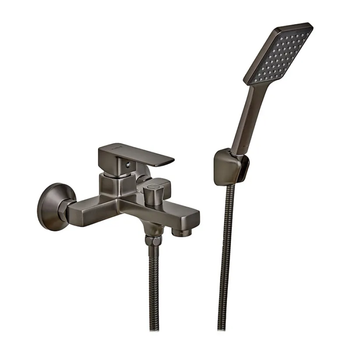 Смеситель для ванны графитовый HAIBA Kubus HB4007