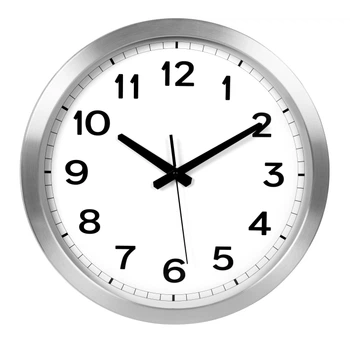 Настенные часы Teg 8082-09 TimeWheel из металла пластика и силикона 40 см на батарейке AA Серебристый (127-80-8082-09)