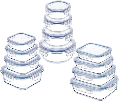 Набір скляних контейнерів Kadax з кришками 12 шт (5903699483237)