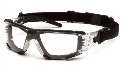 Окуляри захисні з ущільнювачем Pyramex Fyxate (clear) Super Anti-Fog H2MAX, прозорі 2ФИКС-10