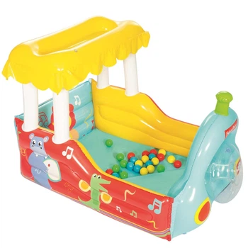 Надувной манеж Fisher-Price Bestway, 132×94×89 см, 25 мячей, винил, 2 кг, для детей от 2 лет(ISL_E728EC93BA32)