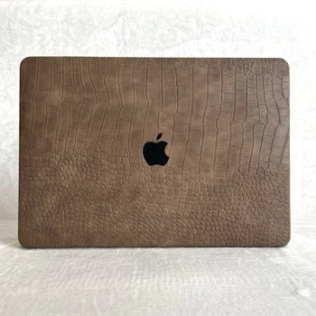 Чохол накладка з еко шкіри на MacBook Air 15 (A2941), Коричневий