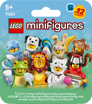 Zestaw klocków LEGO Minifigures Seria 28 — Zwierzęta 7 elementów 24 szt (71051)