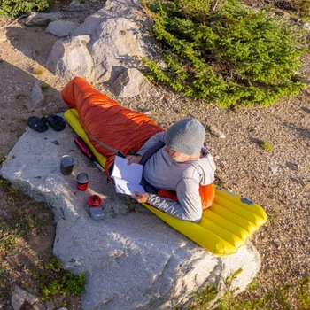 Надувной туристический коврик Big Agnes Divide 20x72 Regular warm olive (100083770)