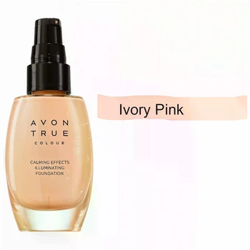 Матуючий тональний крем «Спокійне сяйво» Ivory Pink/ Рожева слонова кістка, із заспокійливим ефектом Avon True colour, Calming Effects Mattifying Foundation 30 мл