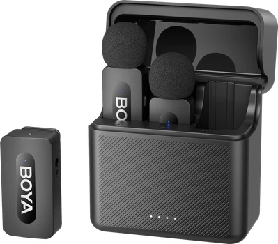 Бездротовий петличний мікрофон BOYA BY-V35 TRS for camera Black