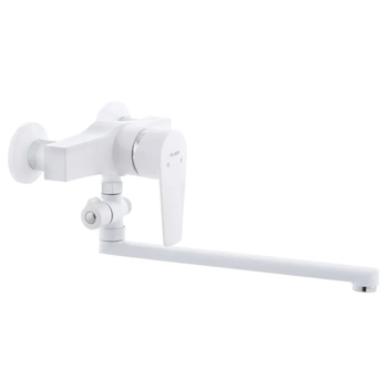 Смеситель для ванной белый Plamix Oscar-006 (PM0559)