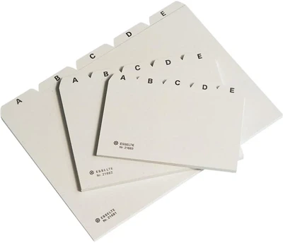 Zestaw przekładek kartotekowych Esselte A6 21682 (5701216216821)