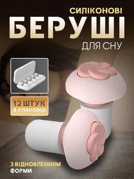 Беруши для сна многоразовые беруши с кейсом защита от храпа выстрелов взрывов беруши для строительных работ (PA-PAK4ROSE)
