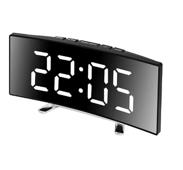 Электронные LED часы зеркальные с белой подсветкой DT 6507