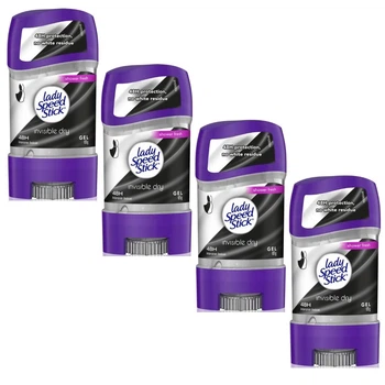 Гелевий Lady Speed Stick Invisible 4шт
