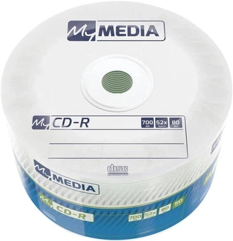 Набор дисков 50 шт MyMEDIA CD-R 700 MB