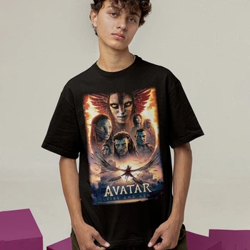 Футболка унісекс Avatar (Fire And Ash Neytiri) XL чорний