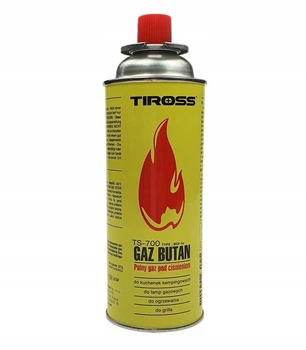 Газ Балон газовий універсальний Tiross 227 g (400 ml) балончик для портативної плити, євро-цанговий виробництво Польша