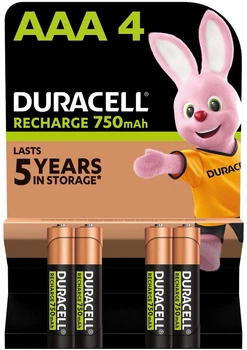 Акумулятор DURACELL HR03 (AAA) 750mAh уп. 4 шт