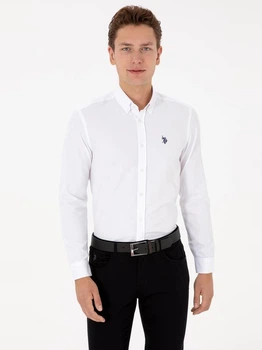 Рубашка мужская U.S. Polo Assn G081SZ004-000-2348254(Beyaz) 2XL Белая (8683859552146)
