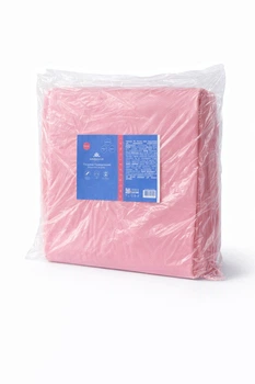 Пеньюар одноразовый полиэтиленовый Monaco Style 90×135 см, 50 шт., розовый