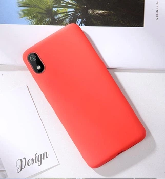 Силиконовый чехол Soft Touch для Xiaomi Redmi 7a Красный