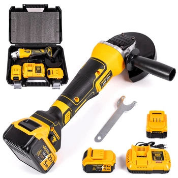 Болгарка аккумуляторная TigerKraft RM9 PRO бесщеточная (21V, 5AH) АКБ угловая шлифмашина 125 мм