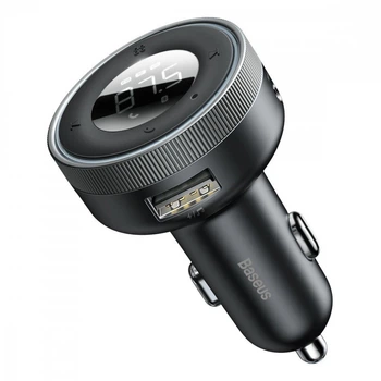 FM трансмиттер Baseus FM Launcher Enjoy 3.4A 17 Вт 2USB black