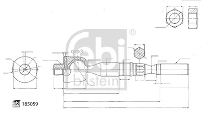 Рульова тяга Л/П NISSAN CABSTAR 06-/NT400 09- Febi Bilstein (185059)