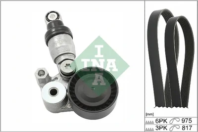 Комплект ременя Micro-V MAZDA CX-5 2.5 AWD 02.15- Ina (529054010)